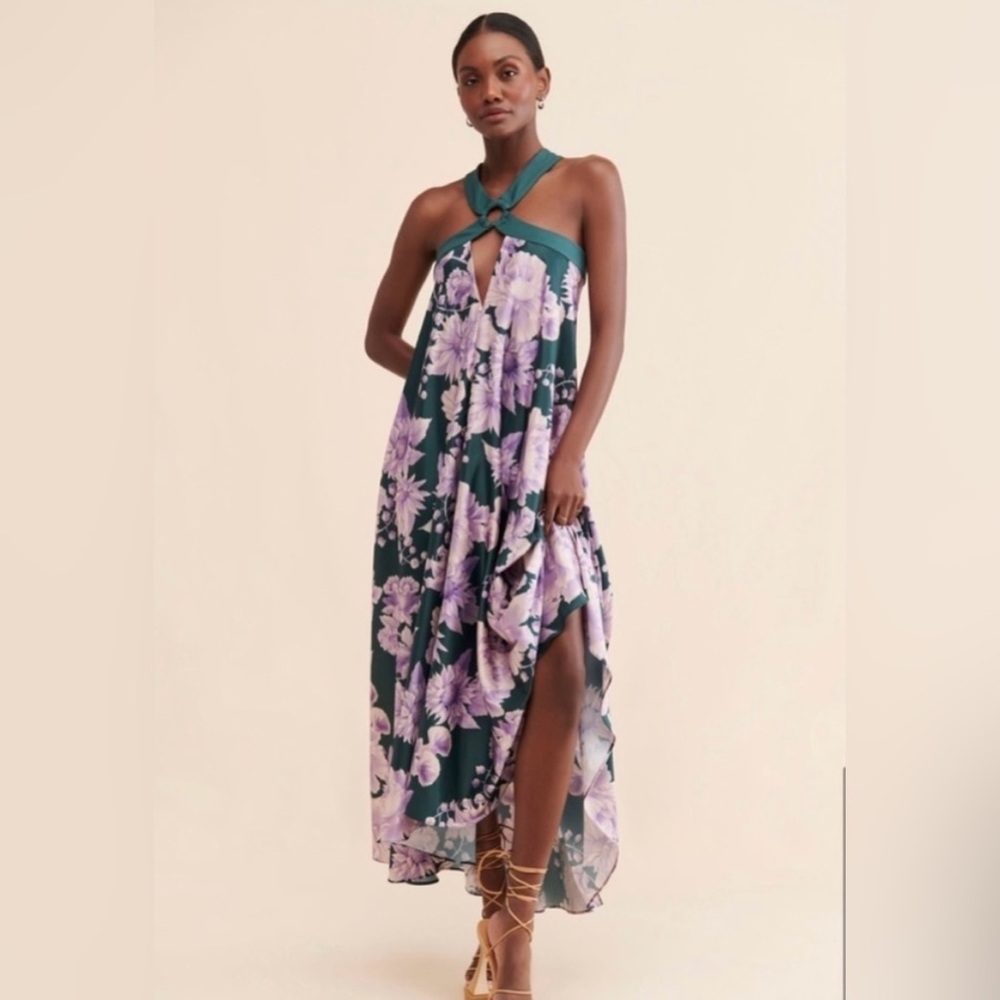 Anthropologie Especia Arabella Printed Maxi Dress Size XS